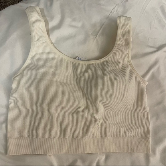 Jockey sports bras/workout top White and Blue size M - Picture 3 of 6